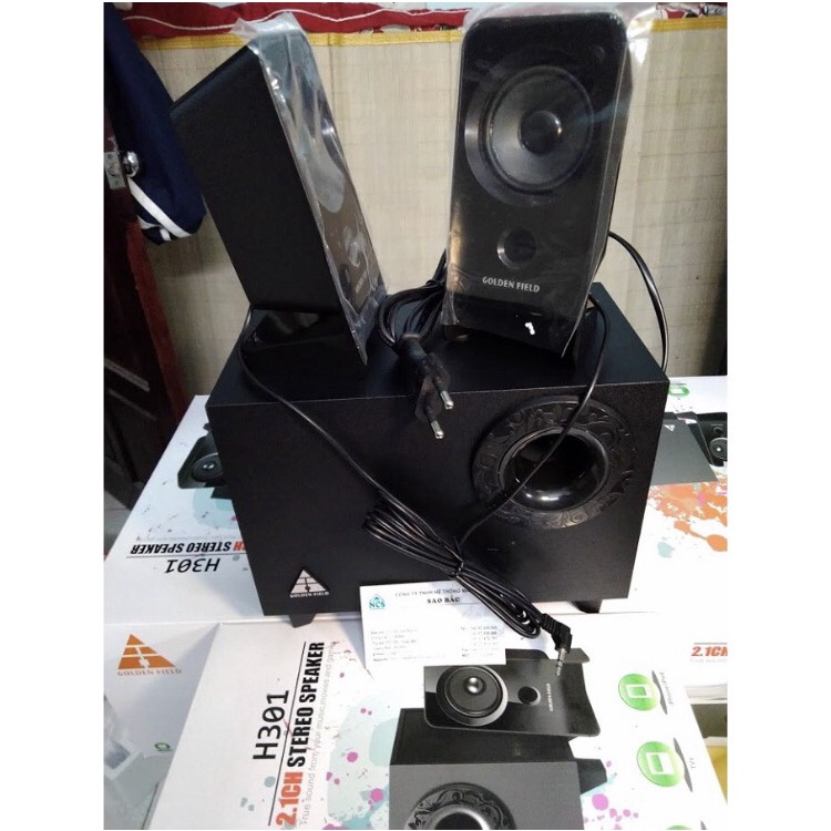 Loa vi tính Golden Field H301 - Hàng mới nguyên Seal- Chính hãng- Bảo hành 12 tháng