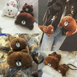 Túi xách thỏ cony gấu brown