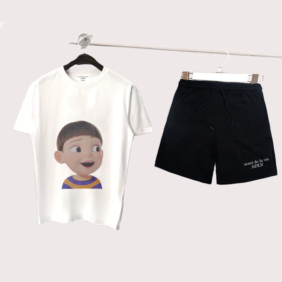 Bộ Thể Thao Nam Nữ ADLV BOY SMILE Bộ Quần Áo thun Unisex ADLV BOY SMILE (BỘ 56-57)