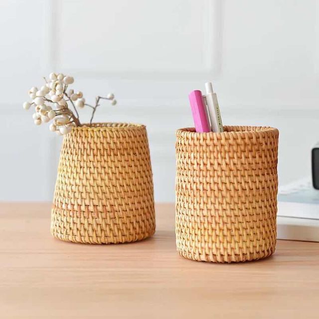 hộp đựng đồ mây tre đan