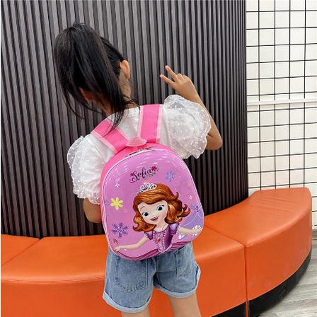 Ba lô trứng size 29x26cm chống gù cho bé trai/ bé gái siêu nhẹ, hình thù đáng yêu ngộ nghĩnh