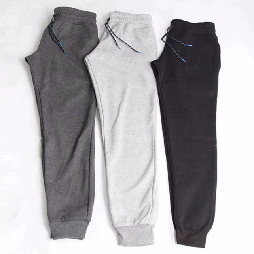 Quần jogger nỉ nam nữ bo chun dày dặn, quần nỉ ngủ chất nỉ da cá không nhăn không xù