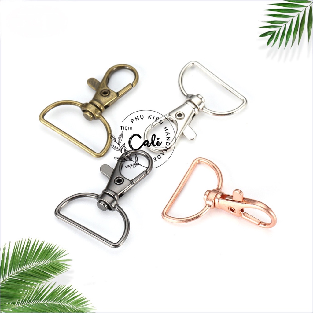 Móc Khóa Giỏ, Khóa Càng Cua, Móc Quai Cặp - 1 Cái Phụ Kiện Macrame, Handmade