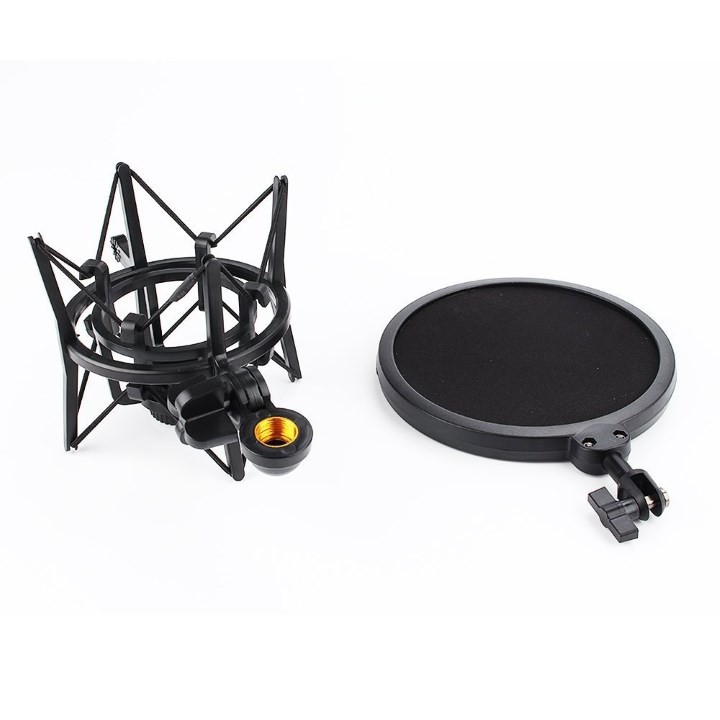 BỘ CHỐNG RUNG LỌC ÂM CHO MICRO SHOCK MOUNT KÈM MÀNG LỌC ÂM CHO MICRO THU ÂM