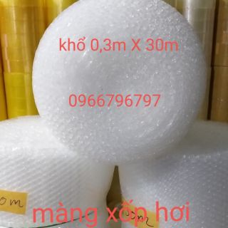 Cuộn BÓNG KHÍ, XỐP HƠI, XỐP NỔ kt: 0,3m X 30m