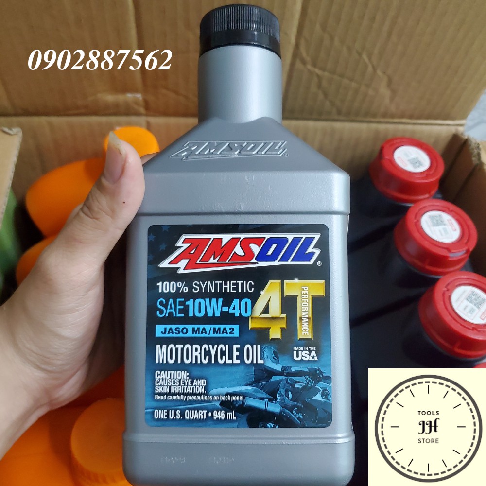 Nhớt Amsoil Performance 4T 10W-40 Made in USA 946ml