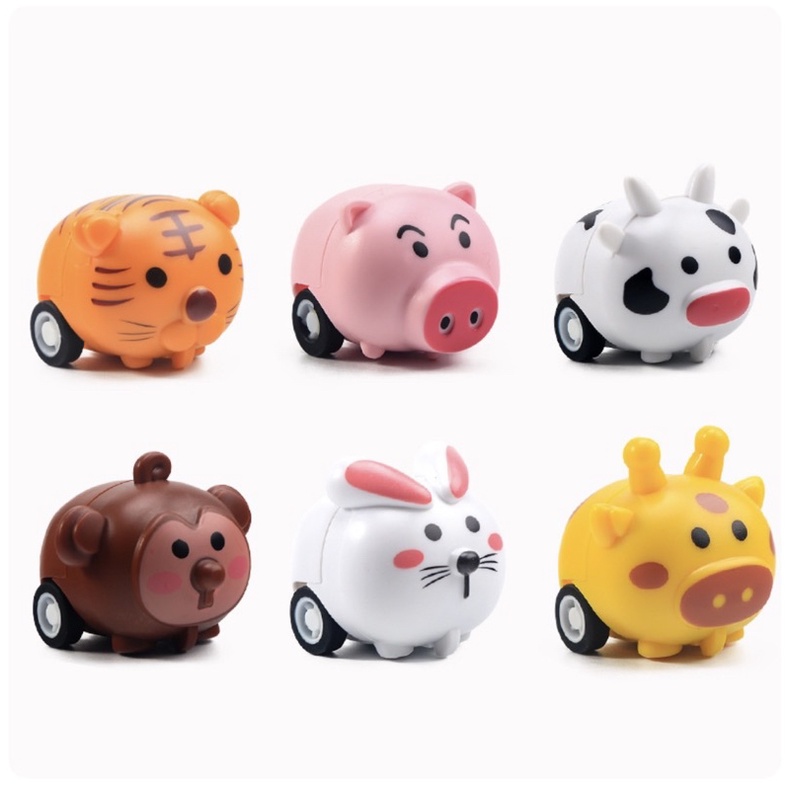 Đồ chơi con vật mini chạy đà-thú chạy cót mini-thú nhựa mini cho bé .