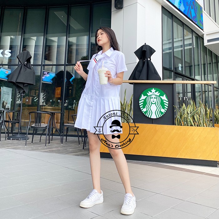 Váy Ngắn Tay Ngắn Thom Browne