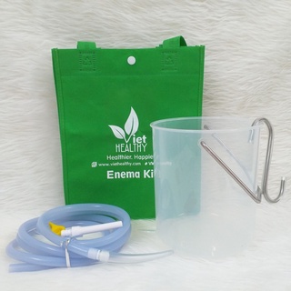 Bộ enema bình nhựa dây vòi silicone Viethealthy