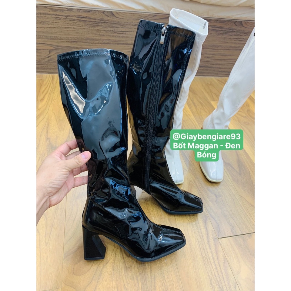 (XẢ LỖ NGHỈ TẾT) Bốt nữ da bóng boots đùi cao cấp đế số 7 chắc chân cá tính trẻ trung