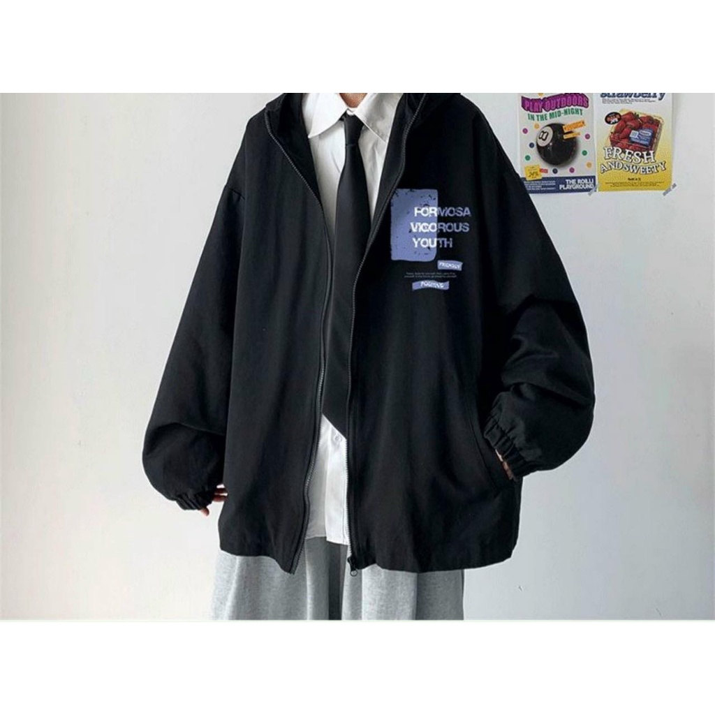 Áo khoác dừ thời trang nam, form áo rộng rãi chuẩn phong cách hàn quốc