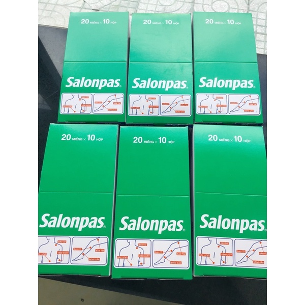 10 hộp Dán giảm đau SALONPAS