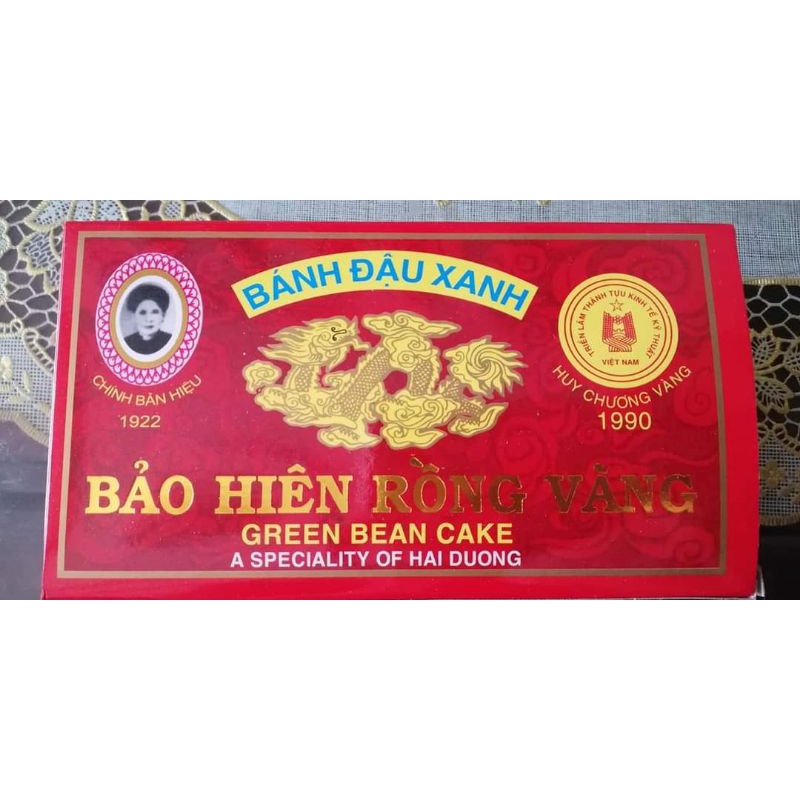 BÁNH ĐẬU XANH BẢO HIÊN RỒNG VÀNG 330g