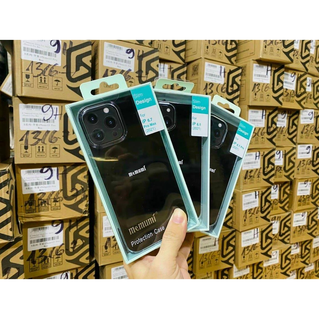 Ốp Lưng MEMUMI IPHONE X 13 PRO 12 PRO MAX 13 PRO MAX 14 XS MAX 11 PRO MAX XR Trong Suốt Khoe LƯNG MÁY CHỐNG Ố MÀU