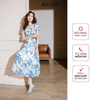 Váy xoè 3 tầng cổ vuông CCHAT