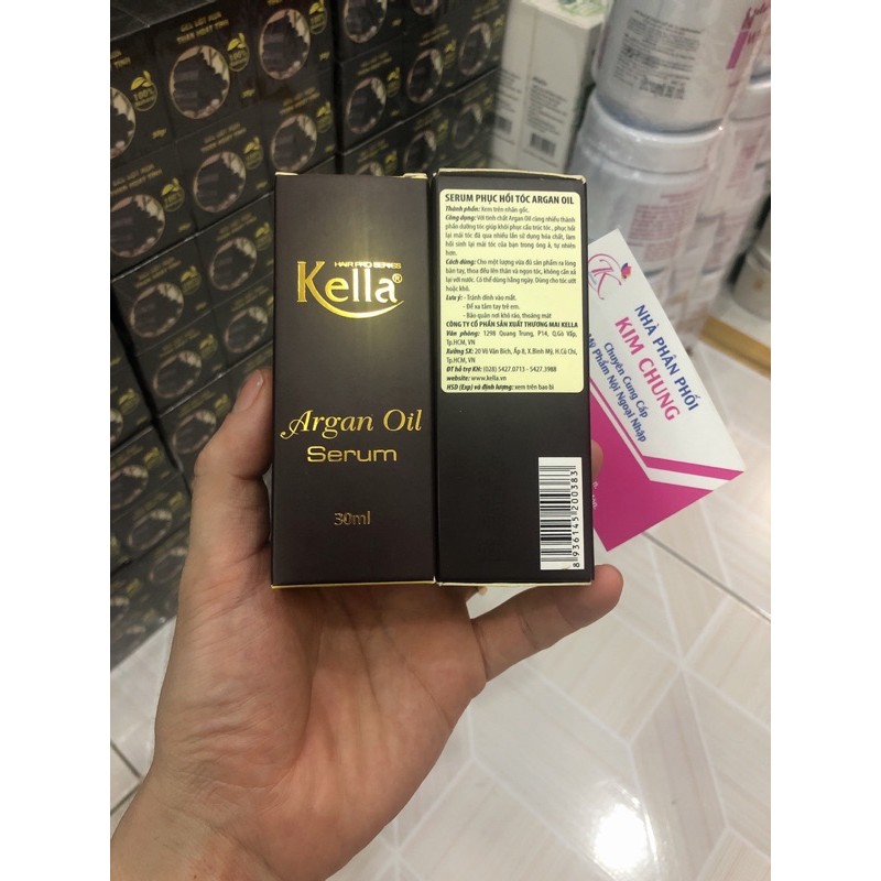 Serum phục hồi tóc hư tổn Kella Argan Oil 30ml