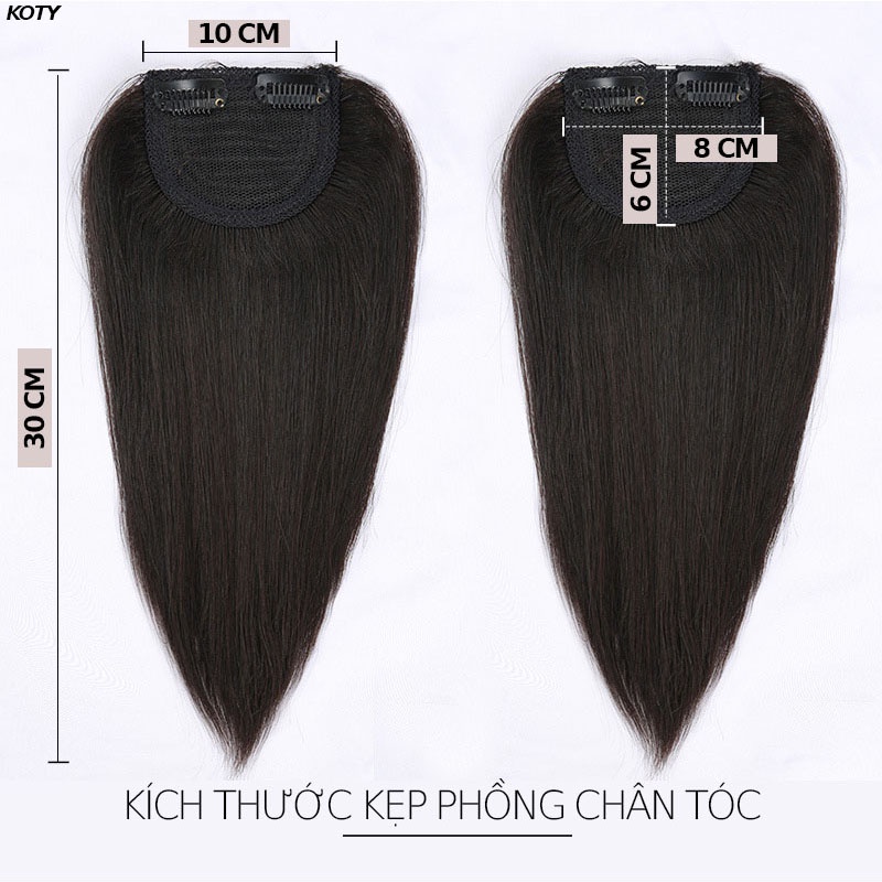 Tóc giả kẹp phồng chân tóc cho nữ shop Koty, tóc kẹp phồng làm dày tóc tự nhiên TG16