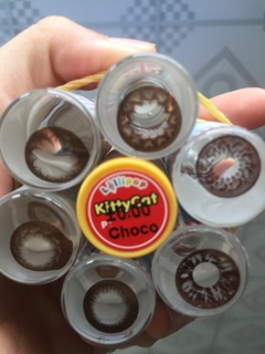 Lens màu chocco không độ 55k