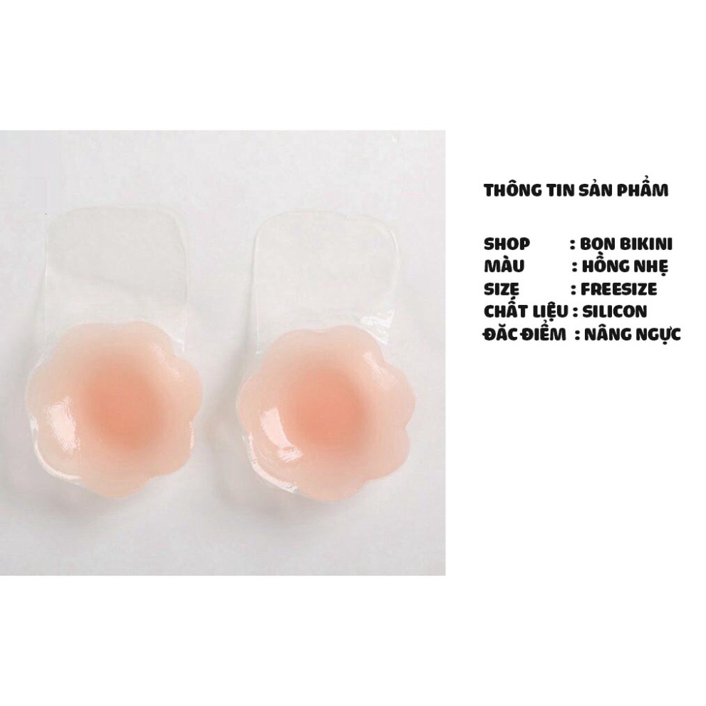 [ SIÊU HOT ] Miếng Dán NÂNG NGỰC SILICON hình nhũ hoa Chống Chảy Xệ Cực Tốt ( 2 miếng )
