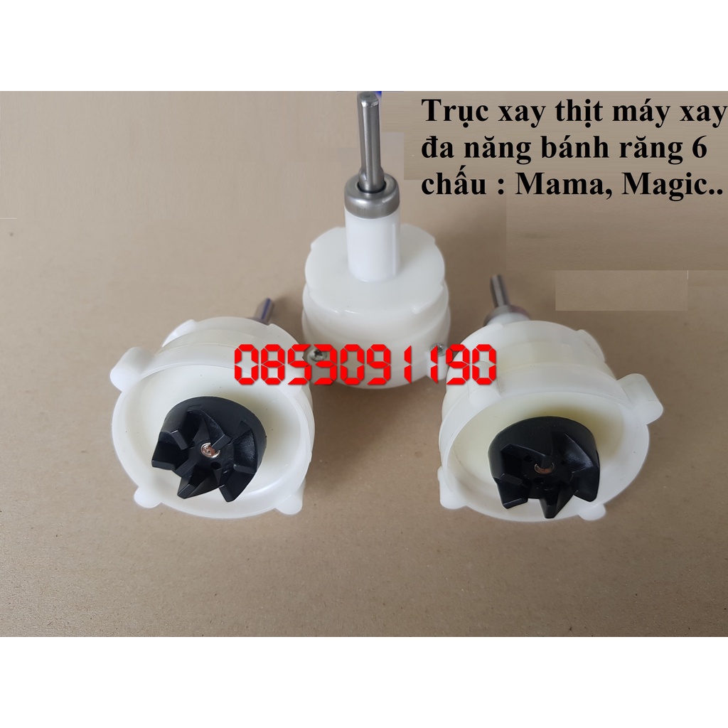 Trục xay thịt máy xay Sunhouse Mama SHD5353W 5353 - PHỤ KIỆN bánh răng 6 chấu