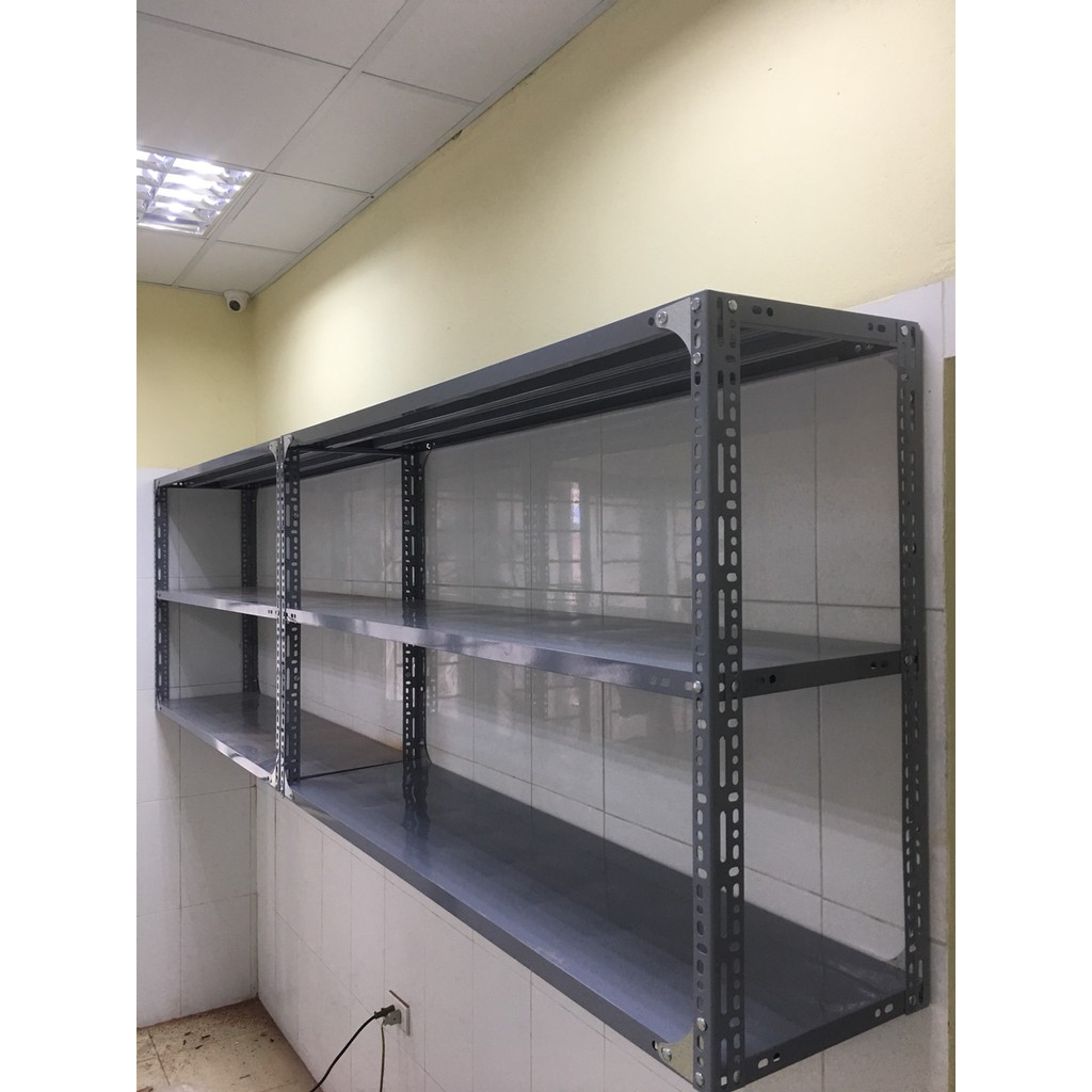 Kệ sắt v lỗ đựng đồ đa năng 3 tầng : Cao 1,2m, dài 1m, sâu 0,4m
