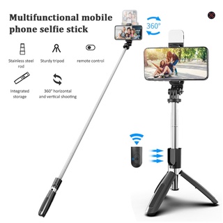 Tripod, Gậy chụp ảnh 3 chân có đèn led trợ sáng selfie chụp hình bluetooth điều khiển từ xa xoay nhiều góc độ