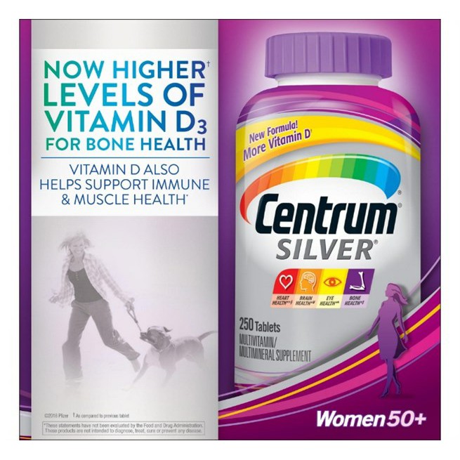 CENTRUM SILVER WOMEN 50+ 275 viên của Mỹ GIÚP BỔ SUNG VITAMIN VÀ KHOÁNG CHẤT