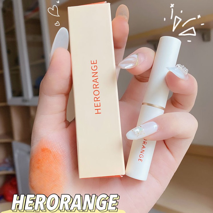 Son dưỡng môi có màu Herorange vỏ cam Senabeauty