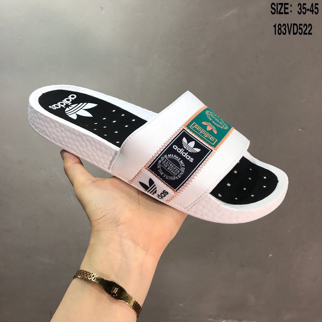 Dép Adidas Adilette Boost Màu Đen Phong Cách Thể Thao Mùa Hè FX7478
