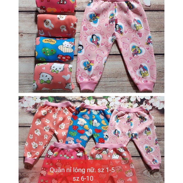 Quần nỉ lông nữ