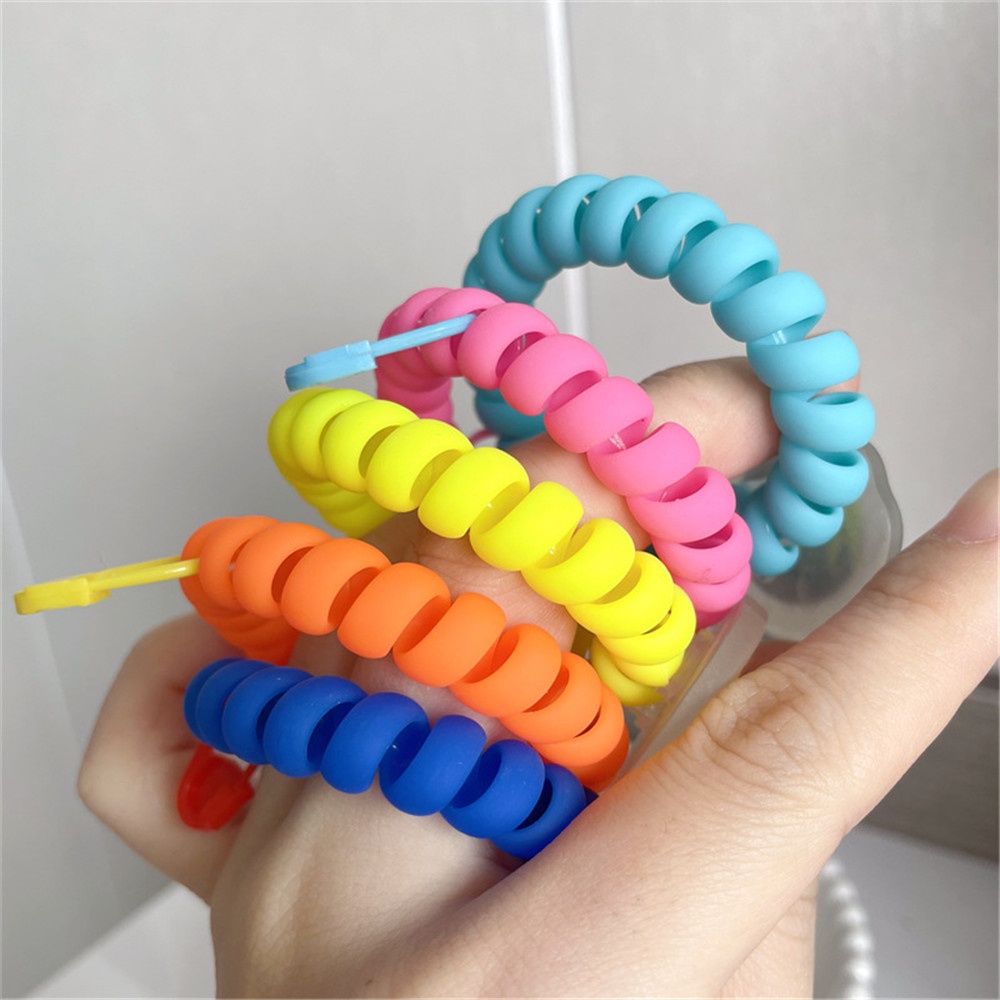 Dây Cột Tóc Hình Mặt Cười Màu Dạ Quang Dễ Thương