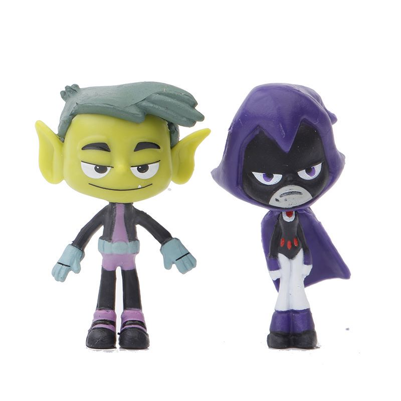 Set 6 Mô Hình Mô Phỏng Nhân Vật Teen Titans Go