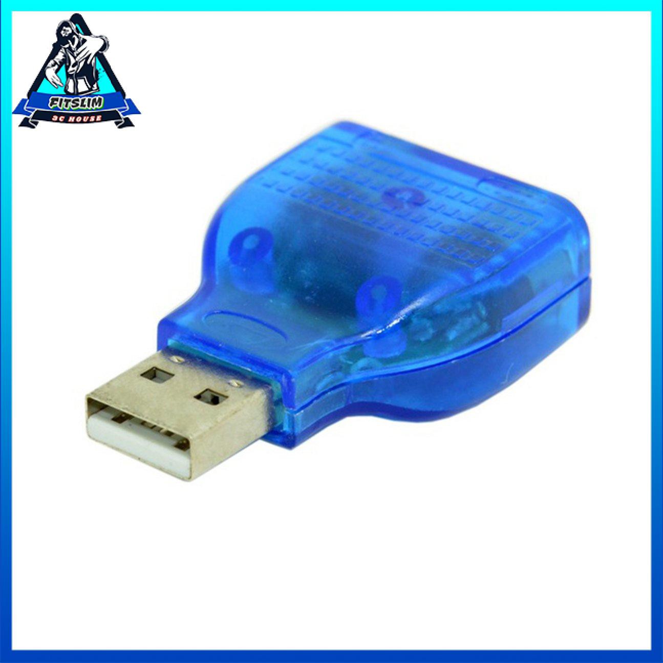 1 Bộ Chuyển Đổi Usb Male Sang Dual Ps2 Female