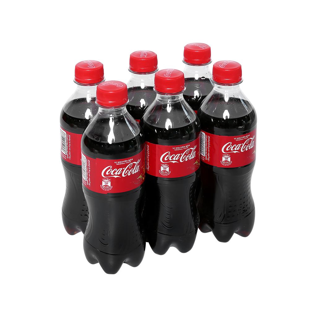 Lốc 6 chai nước ngọt Coca Cola 390ml