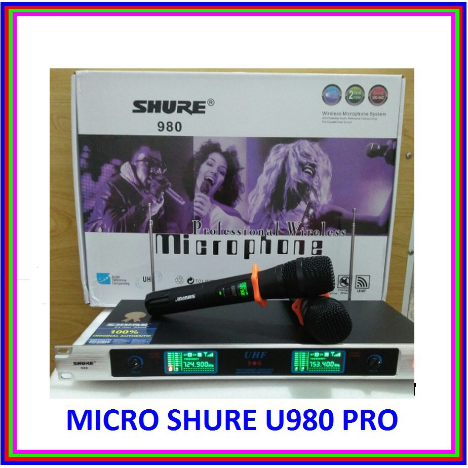 xả hàng Micro không dây shure U980 pro