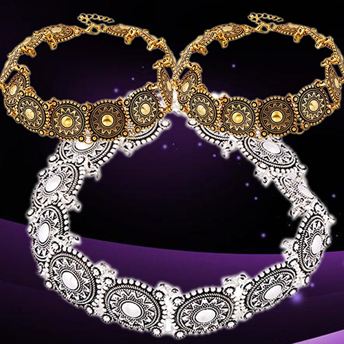 Vòng cổ Choker hợp kim chạm khắc tinh xảo