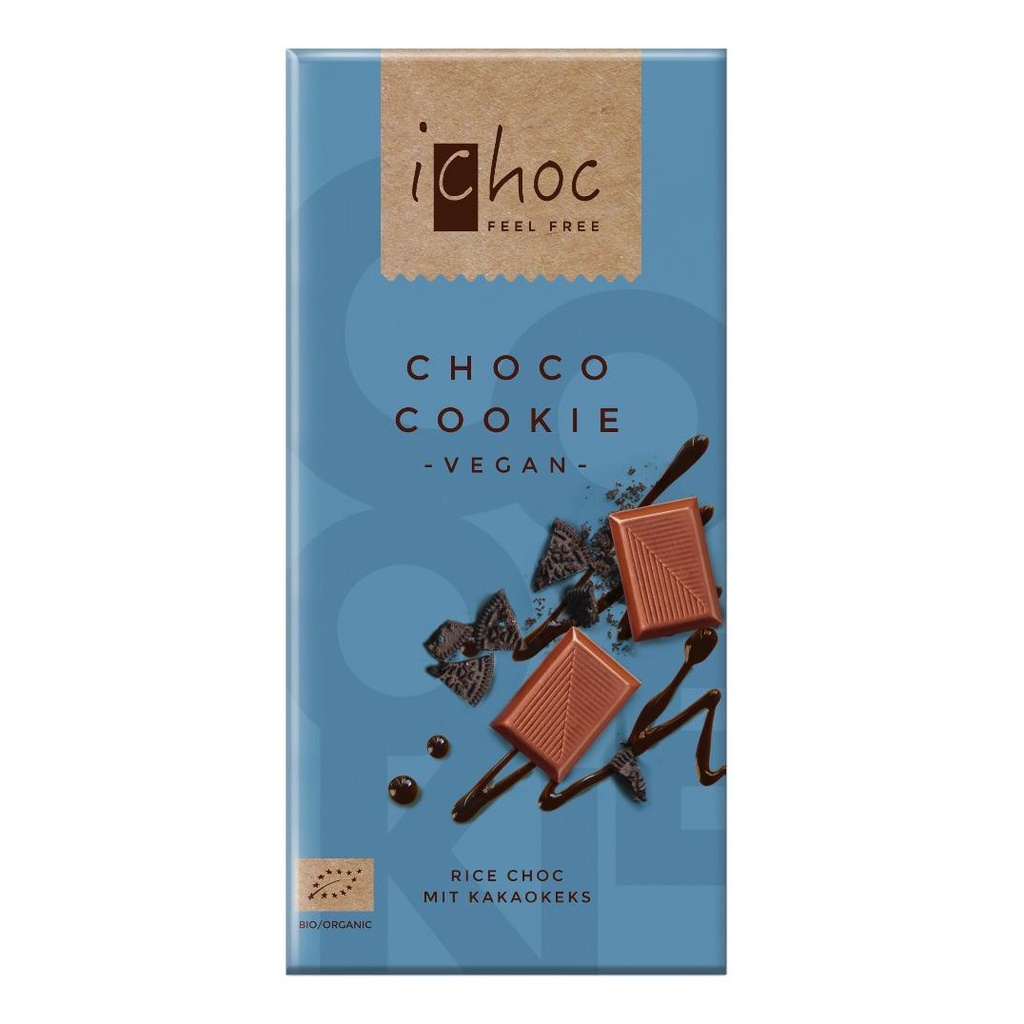 Socola thuần chay hữu cơ vị gạo và cacao (Choco Cookie) - iChoc