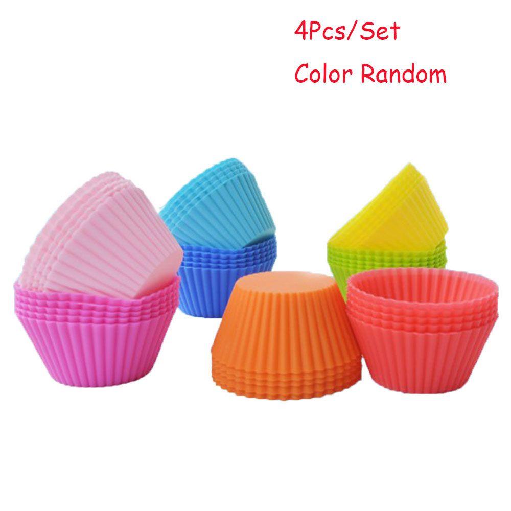 Khuôn Silicon Làm Bánh Muffin / Sô Cô La Nhiều Màu Sắc