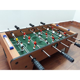 Bàn bóng đá bi lắc mini cho trẻ nhỏ dài 69 cm bằng gỗ