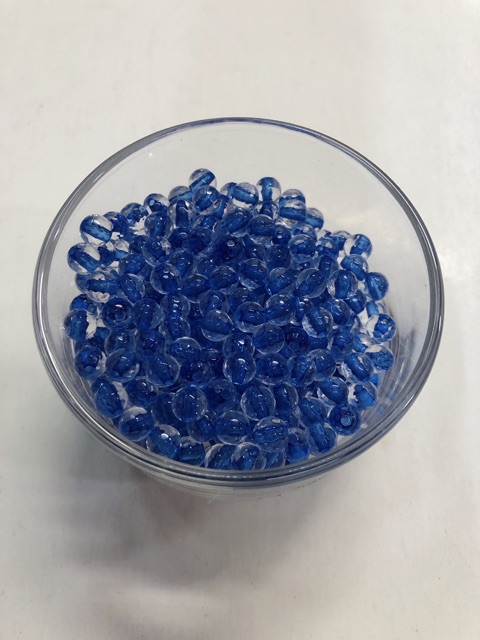 100G Chuỗi Hạt Pha Lê Nhựa 6mm (có nhân màu) Giá Sỉ