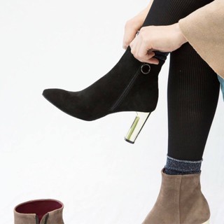 Boot Zara Basic Gót Bạc