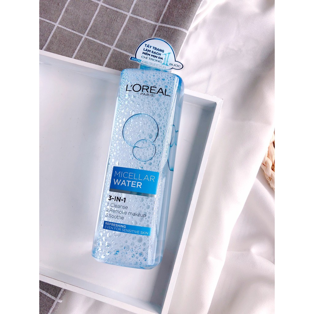 (AUTH) Nước tẩy trang L'Oreal Micellar Water 3-in-1 400ML | BigBuy360 - bigbuy360.vn