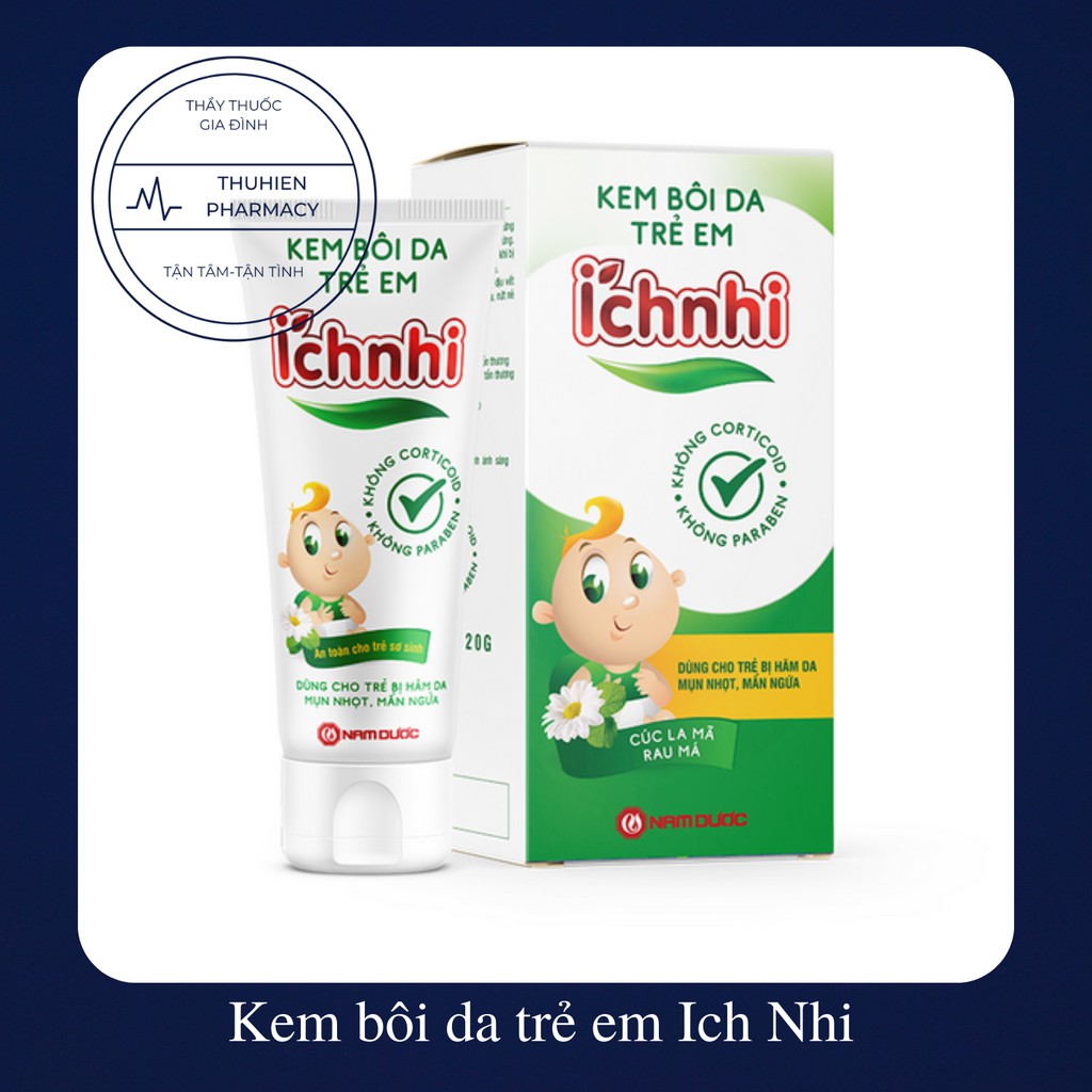 Kem bôi da Trẻ em Ích Nhi - Dùng cho trẻ bị hăm da, mụn nhọt, mẩn ngứa