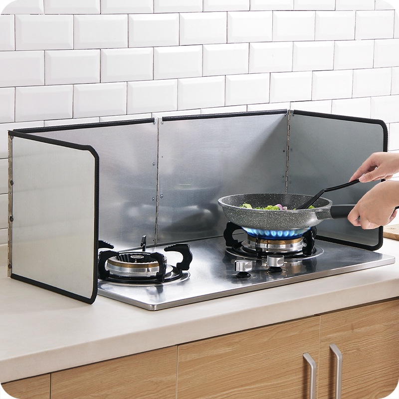 - Tấm chắn dầu nhà bếp thằng thép không gỉ cao cấp 143 x30 cm