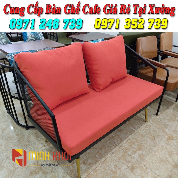 Bàn ghế sofa cafe khung sắt sơn tĩnh điện