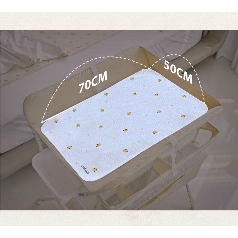 Lót Chống Thấm Organic Monona Xuất Hàn Cho Bé Kt : 50*70cm