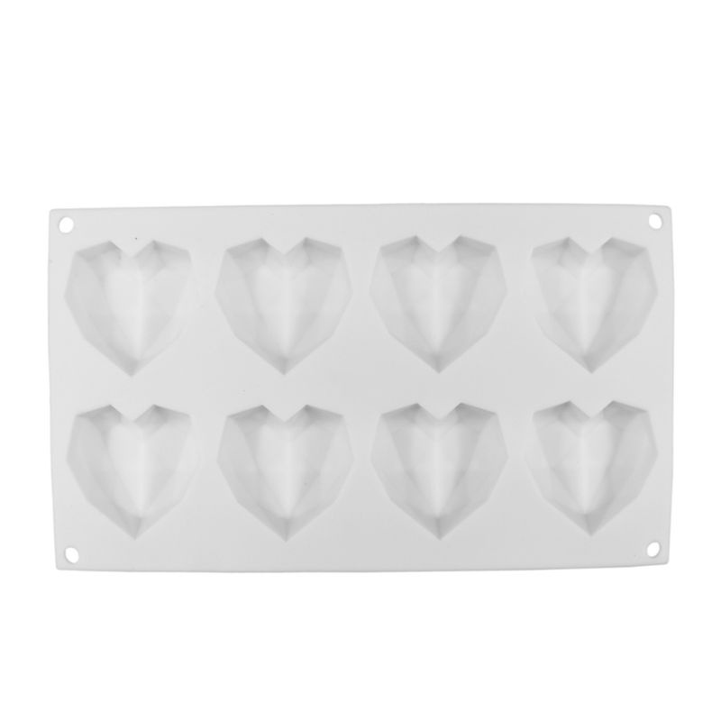 Khuôn Làm Bánh Quy Hình Trái Tim Hình Học 3D DIY