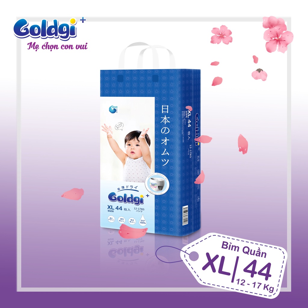 Bỉm Quần GOLDGI Size XL Cao cấp