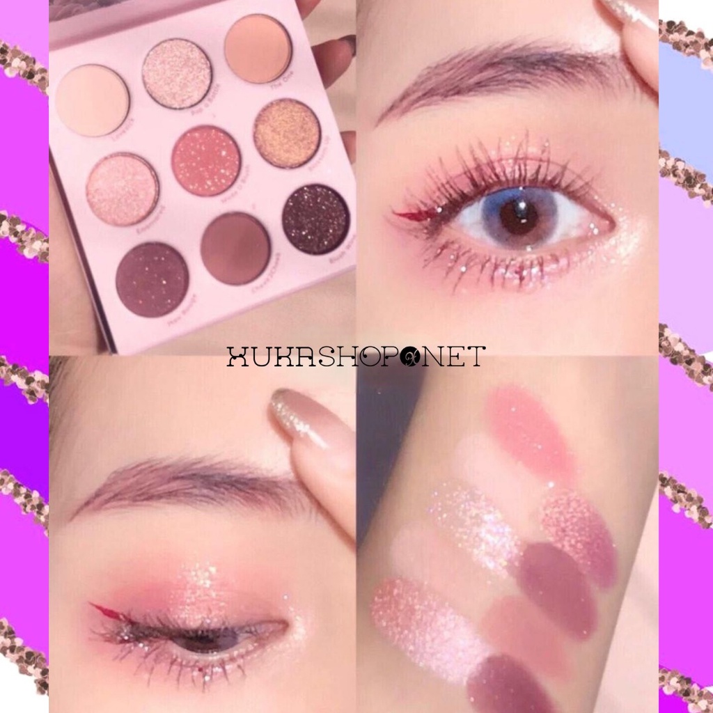 Bảng phấn mắt Colourpop 9 ô Blush Crush Eyeshadow Palette chống thấm nước lâu trôi