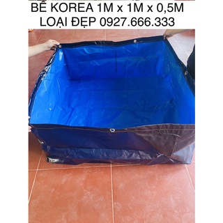 Bể bạt korea loại đẹp kích cỡ 1m x 1m x 0,5m